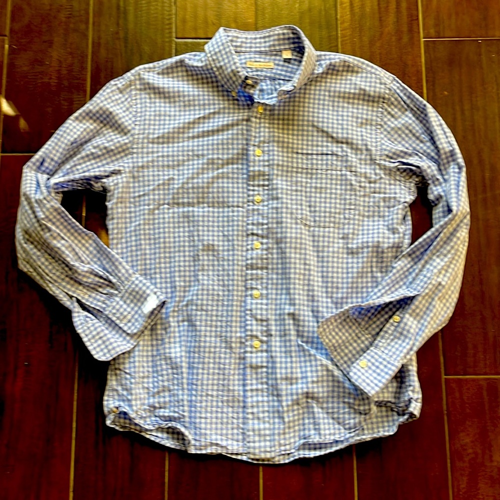 New England Shirt Company - OCBD - light blue/cornflower check - L